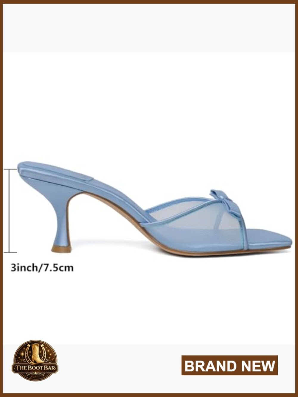 Kitten Heels Round Toe Vintage Mules Stiletto Slip On Backless Sandals Party - Picture 4 of 7